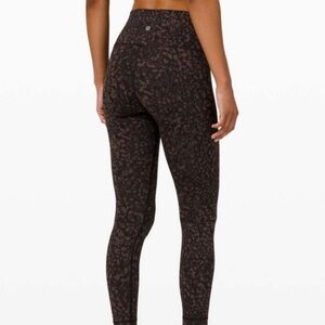 Lululemon Brown Cheetah Align Leggings 28”